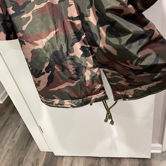 REHAB Oversized Camouflage Kimono Parka Hoodie Jacket 90's size M/L unisex - Picture 9 of 10